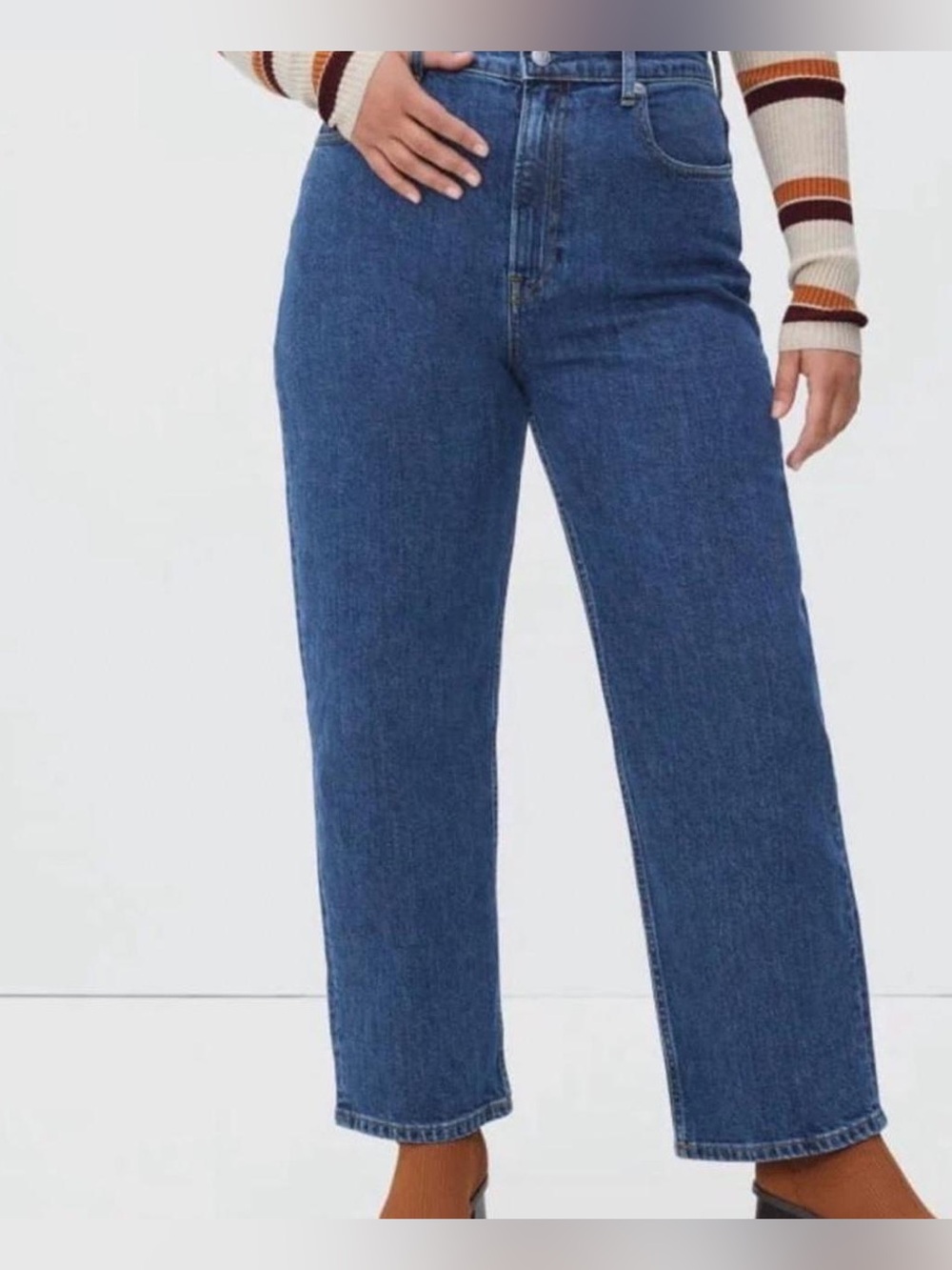 Everlane The Curvy Way-High Jeans — Blue